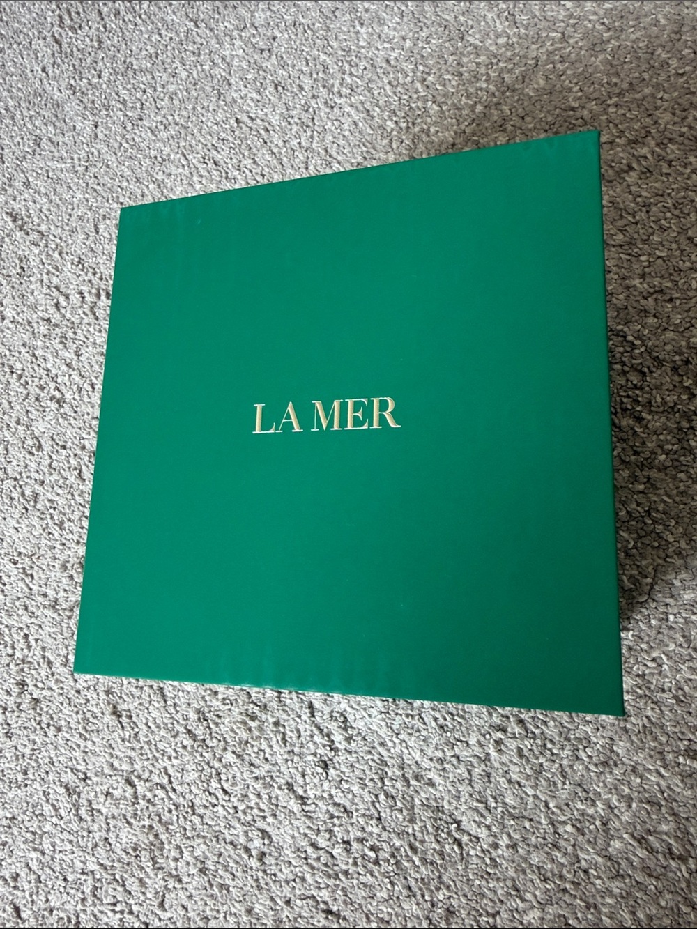 La Mer gift wrap box, green 15 * 15 * 12 cm